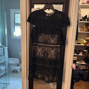 Elegant Black Lace Dress